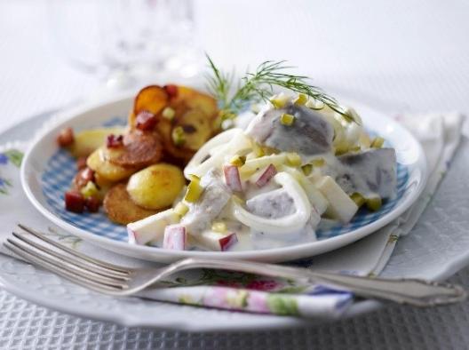 Matjes mit Bratkartoffeln