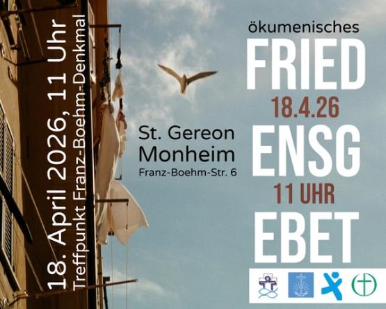Flyer Friedensgebet 18.04.2026
