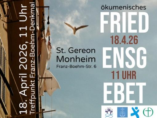 Flyer Friedensgebet 18.04.2026
